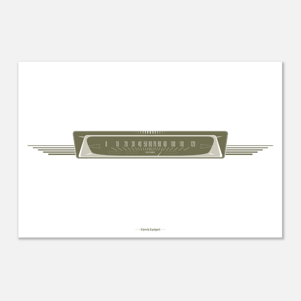 Speedometer poster 60x90 cm / 24x36″