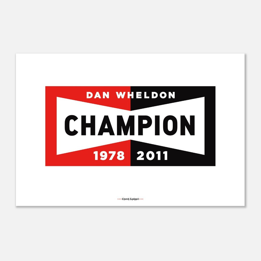 Dan Wheldon Tribute poster 60x90 cm / 24x36″