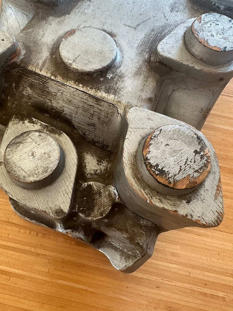 Original Mickey Thompson wood sand cast manifold pattern. SBC