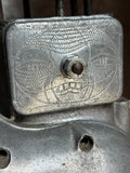 Von Dutch engraved Royal Enfield / Indian motorcycle engine