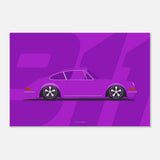 Porsche plum poster 60x90 cm / 24x36″