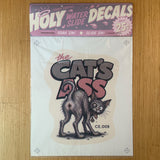SUPERSIZED Cat's Ass Holy Water Slide Decal print in package