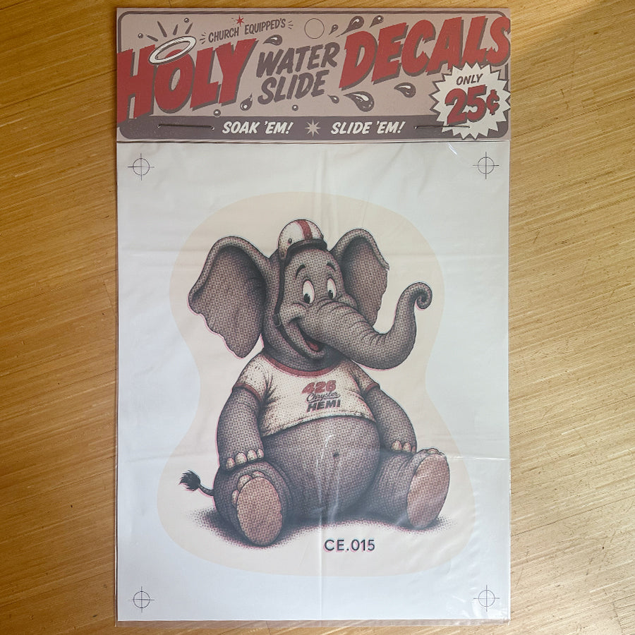 SUPERSIZED 426 Hemi Holy Water Slide Decal print in package
