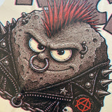 Punk Rock supersized decal print detail