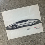 5 FAR OUT Porsche concept drawings from The Barris Shop.