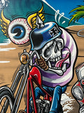 Original Burnout Magazine cover art by BOO. 2013.