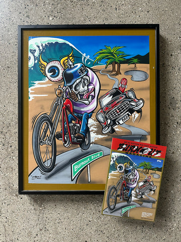 Original Burnout Magazine cover art by BOO. 2013.