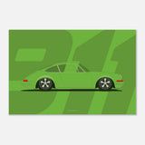 Porsche green poster 60x90 cm / 24x36″