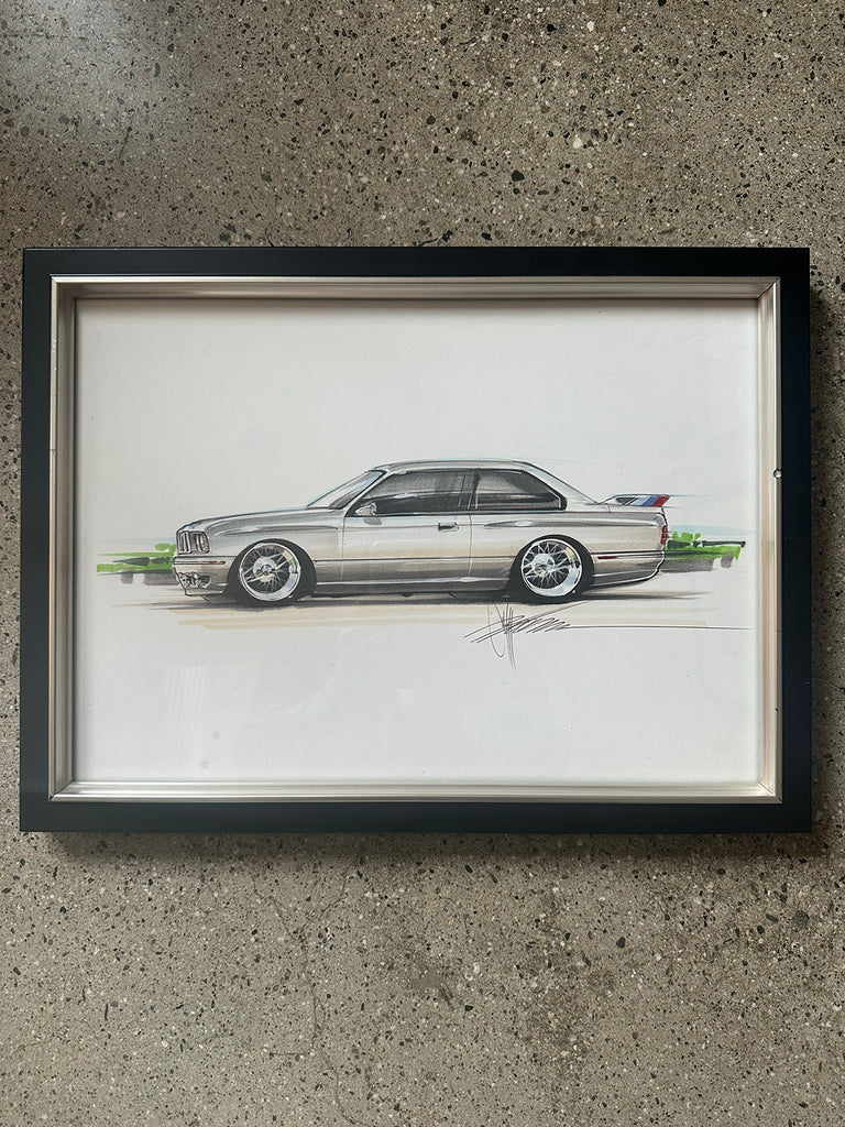 Chip Foose original signed BWM illustration
