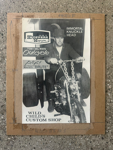 Ed Roth CHOPPERS magazine paste up art (2) by Robert Williams