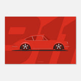 Porsche red poster 60x90 cm / 24x36″