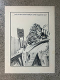 Original Hot Rod CARtoons pen and ink art by Errol McCarthy