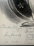 Original vintage Karl Hubenthal caricature for the US ROYAL tire company.