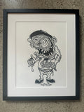 Original Von Franco pen and ink art for Pop Delic of Japan.
